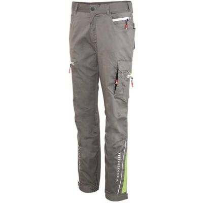 Magni, Pantalon de travail, Herren-Cargohose Flex grau/schwarz/lime Gr. 52 FORTIS (52) - Publicité Magni, Pantalon de travail, Herren-Cargohose Flex grau/schwarz/lime Gr. 52 FORTIS (52) - Publicité