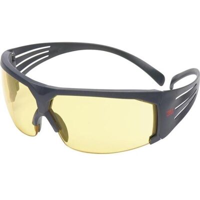 3M Lunettes de sécurité + protection visage, Lunettes de protection SecureFit™-SF600 EN 166 branches grises, oculaire jaune polycarbonate - Publicité 3M Lunettes de sécurité + protection visage, Lunettes de protection SecureFit™-SF600 EN 166 branches grises, oculaire jaune polycarbonate - Publicité