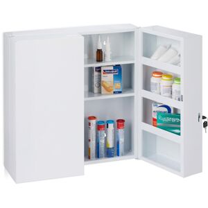 Relaxdays, Armoire de salle de bain, Armoire à pharmacie (52.50 x 19.50 x 53 cm) - Publicité Relaxdays, Armoire de salle de bain, Armoire à pharmacie (52.50 x 19.50 x 53 cm) - Publicité