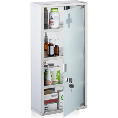 Relaxdays, Armoire de salle de bain, Armoire à pharmacie (27 x 12 x 57 cm) - Publicité Relaxdays, Armoire de salle de bain, Armoire à pharmacie (27 x 12 x 57 cm) - Publicité