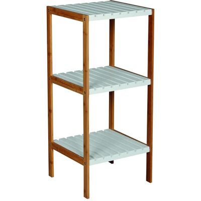 MSV, Étagère de salle de bain, ETAGERE 3 NIVEAUX BAMBOU ET MDF 34X33X79 (33 x 34 x 79 cm) - Publicité MSV, Étagère de salle de bain, ETAGERE 3 NIVEAUX BAMBOU ET MDF 34X33X79 (33 x 34 x 79 cm) - Publicité