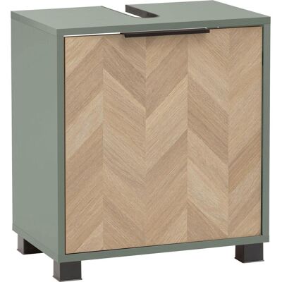 Schildmeyer, Meuble sous-lavabo, Piazza Waschbeckenunterschrank Pistazie / Fischgraeten Dekor (50.30 x 33 x 56 cm) - Publicité Schildmeyer, Meuble sous-lavabo, Piazza Waschbeckenunterschrank Pistazie / Fischgraeten Dekor (50.30 x 33 x 56 cm) - Publicité