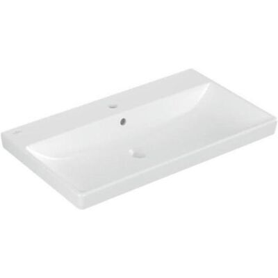Lavabo mural Avento de Villeroy & Boch - 3 trous, blanc, 80x47cm - Publicité Lavabo mural Avento de Villeroy & Boch - 3 trous, blanc, 80x47cm - Publicité