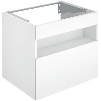 Meuble lavabo Keuco Stageline - 65x62.5cm Verre Blanc - Publicité Meuble lavabo Keuco Stageline - 65x62.5cm Verre Blanc - Publicité