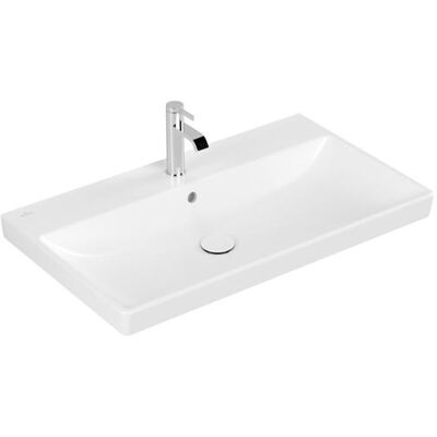 Lavabo mural Avento de Villeroy & Boch - 3 trous, blanc, 80x47cm - Publicité Lavabo mural Avento de Villeroy & Boch - 3 trous, blanc, 80x47cm - Publicité