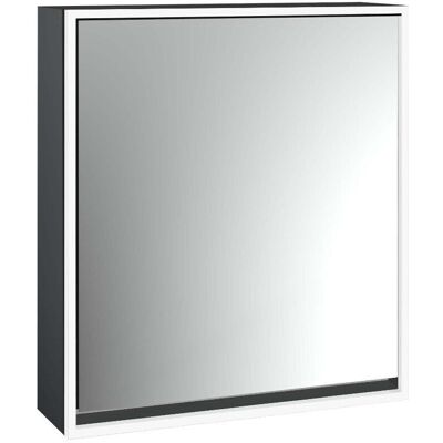 Emco, Armoire de toilette, loft armoire de toilette lumineuse, 600 mm, modèle apparent, noir/miroir, 979813300 (64.40 x 17.50 x 73.30 cm) - Publicité Emco, Armoire de toilette, loft armoire de toilette lumineuse, 600 mm, modèle apparent, noir/miroir, 979813300 (64.40 x 17.50 x 73.30 cm) - Publicité
