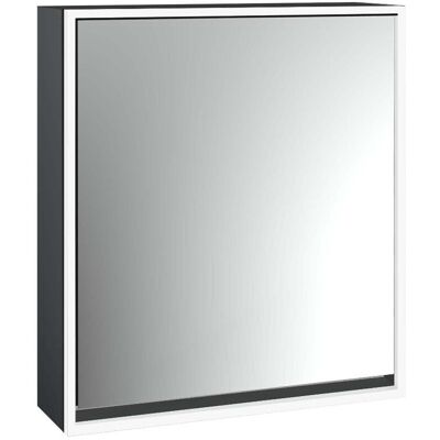 Emco, Armoire de toilette, loft armoire de toilette lumineuse, 600 mm, modèle apparent, noir/miroir, 979813302 (64.40 x 17.50 x 73.30 cm) - Publicité Emco, Armoire de toilette, loft armoire de toilette lumineuse, 600 mm, modèle apparent, noir/miroir, 979813302 (64.40 x 17.50 x 73.30 cm) - Publicité