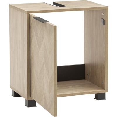 Schildmeyer, Meuble sous-lavabo, Piazza Waschbeckenunterschrank Eiche hell Dekor / Fischgraeten Dekor (50.30 x 33 x 56 cm) - Publicité Schildmeyer, Meuble sous-lavabo, Piazza Waschbeckenunterschrank Eiche hell Dekor / Fischgraeten Dekor (50.30 x 33 x 56 cm) - Publicité