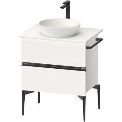 Duravit Meuble sous-lavabo, Sivida Meuble sous-lavabo sur console, 2 tiroirs, poignée noire diamantée mate, 645x475x54 (64.50 x 47.50 x 54.80 cm) - Publicité Duravit Meuble sous-lavabo, Sivida Meuble sous-lavabo sur console, 2 tiroirs, poignée noire diamantée mate, 645x475x54 (64.50 x 47.50 x 54.80 cm) - Publicité