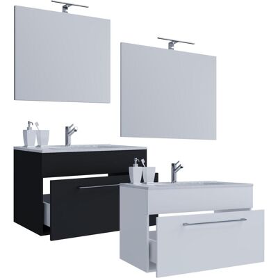 VCM Modèle 914812 Noir - Ensemble de Meubles de Salle de Bain - Publicité VCM Modèle 914812 Noir - Ensemble de Meubles de Salle de Bain - Publicité