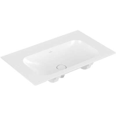 Lavabo mural Finion de Villeroy & Boch - 80x50 cm, Blanc Pierre - Publicité Lavabo mural Finion de Villeroy & Boch - 80x50 cm, Blanc Pierre - Publicité