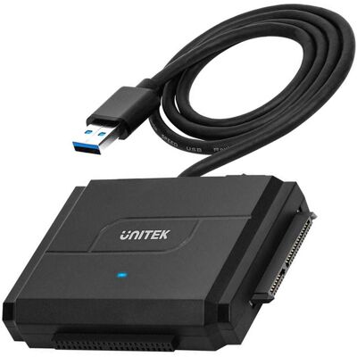 Unitek Y-3324 Station d'accueil pour disque de stockage USB 3.2 Gen 1 (3.1 Gen 1) Type-A (2.5", 3.5"), Boîtier pour disques durs, Noir - Publicité Unitek Y-3324 Station d'accueil pour disque de stockage USB 3.2 Gen 1 (3.1 Gen 1) Type-A (2.5", 3.5"), Boîtier pour disques durs, Noir - Publicité