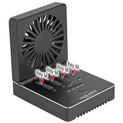 Delock USB 20 Gbps M.2 Dockingstation für 4 x M.2 NVMe PCIe, Disque dur : accessoires - Publicité Delock USB 20 Gbps M.2 Dockingstation für 4 x M.2 NVMe PCIe, Disque dur : accessoires - Publicité