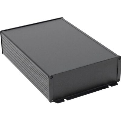 Hammond 1457U2802EBK Boîtier universel 280 x 165 55 Aluminium noir 1 pc. (Boîtier), Accessoires électroniques + boîtier, Noir - Publicité Hammond 1457U2802EBK Boîtier universel 280 x 165 55 Aluminium noir 1 pc. (Boîtier), Accessoires électroniques + boîtier, Noir - Publicité