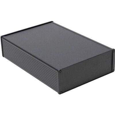 Hammond 1457U2801EBK Boîtier universel 280 x 165 55 Aluminium noir 1 pc. (Boîtier), Accessoires électroniques + boîtier, Noir - Publicité Hammond 1457U2801EBK Boîtier universel 280 x 165 55 Aluminium noir 1 pc. (Boîtier), Accessoires électroniques + boîtier, Noir - Publicité