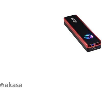 Akasa Vegas SSD Mate, M.2 SATA/NVMe SSD vers USB3.2 Gen2 (M.2), Boîtier pour disques durs, Noir - Publicité Akasa Vegas SSD Mate, M.2 SATA/NVMe SSD vers USB3.2 Gen2 (M.2), Boîtier pour disques durs, Noir - Publicité