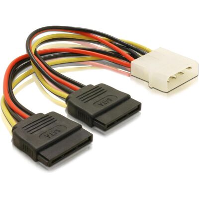 Delock Câble d'alimentation Molex à SATA (16 cm, 4 broches Molex, S-ATA 15 broches), Câble interne (PC) - Publicité Delock Câble d'alimentation Molex à SATA (16 cm, 4 broches Molex, S-ATA 15 broches), Câble interne (PC) - Publicité