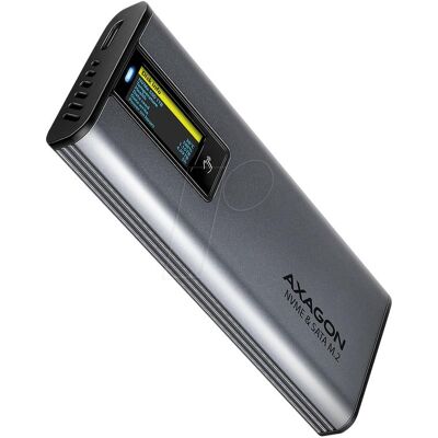 Axagon Boitier externe USB-C 3.2 EEM2-SD2 - S-ATA/NVMe M.2 Type 2280 (Noir) (M.2), Boîtier pour disques durs, Argent, Noir, Gris - Publicité Axagon Boitier externe USB-C 3.2 EEM2-SD2 - S-ATA/NVMe M.2 Type 2280 (Noir) (M.2), Boîtier pour disques durs, Argent, Noir, Gris - Publicité
