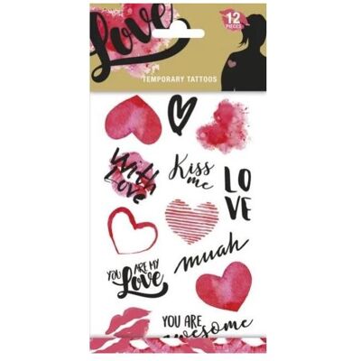 Totum Tatouage Love 10.2x20cm - Publicité Totum Tatouage Love 10.2x20cm - Publicité