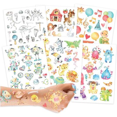 Papierdrachen Tatouages pour enfants - Robots et monstres - Publicité Papierdrachen Tatouages pour enfants - Robots et monstres - Publicité