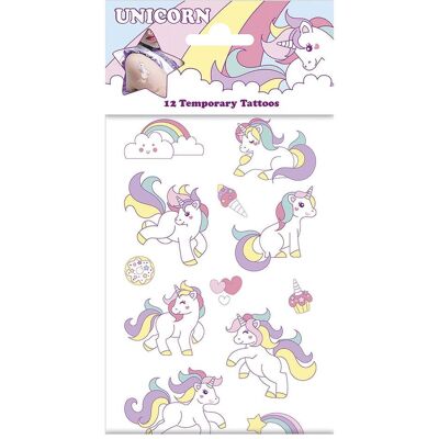 Totum Tatouage Licorne 10.2x20cm - Publicité Totum Tatouage Licorne 10.2x20cm - Publicité