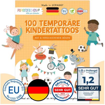 Papierdrachen 100 tatouages pour enfants - Activités - Publicité Papierdrachen 100 tatouages pour enfants - Activités - Publicité