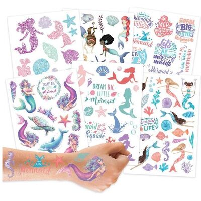 Papierdrachen Tatouages pour enfants - Sirènes - Publicité Papierdrachen Tatouages pour enfants - Sirènes - Publicité