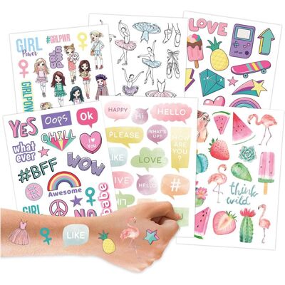 Papierdrachen Metallic Tattoo Set 4 - Pop Art - Publicité Papierdrachen Metallic Tattoo Set 4 - Pop Art - Publicité