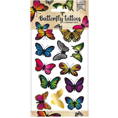 Totum Tatouages métalliques - Papillons - Publicité Totum Tatouages métalliques - Papillons - Publicité