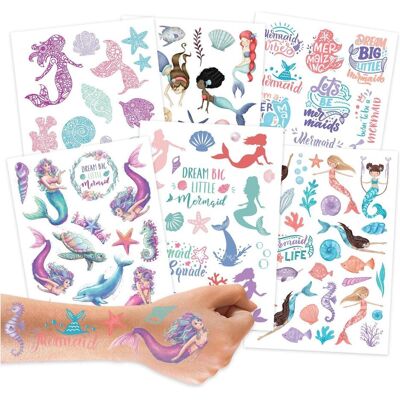 Papierdrachen Tatouages pour enfants - Sirènes - Publicité Papierdrachen Tatouages pour enfants - Sirènes - Publicité