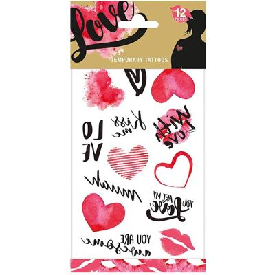 Totum Tatouage Love 10.2x20cm - Publicité Totum Tatouage Love 10.2x20cm - Publicité