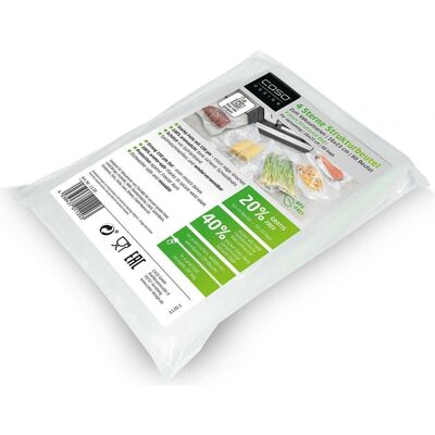 Caso Sac structuré 4 étoiles 16x23cm, Emballage alimentaire, Argent, Transparent - Publicité Caso Sac structuré 4 étoiles 16x23cm, Emballage alimentaire, Argent, Transparent - Publicité