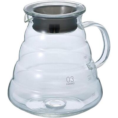 Verseuse en verre V60 de Hario 800ml - Serveuse à café - Publicité Verseuse en verre V60 de Hario 800ml - Serveuse à café - Publicité