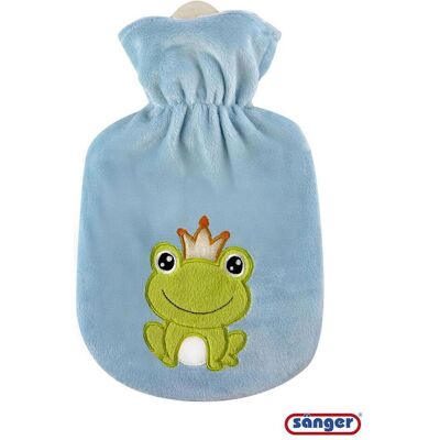 Sänger, Bouillotte, bouillotte en caoutchouc naturel avec housse velours roi grenouille (2 l, Bouillotte avec housse) - Publicité Sänger, Bouillotte, bouillotte en caoutchouc naturel avec housse velours roi grenouille (2 l, Bouillotte avec housse) - Publicité