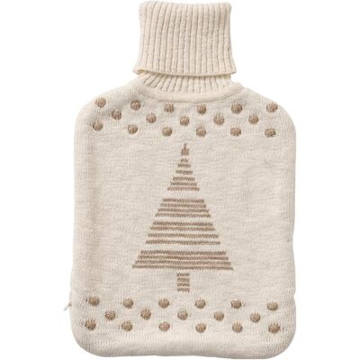Boltze Home Martje - Bouillotte - Housse en coton, Motif de sapin de Noël, Multicolore, Beige naturel - Publicité Boltze Home Martje - Bouillotte - Housse en coton, Motif de sapin de Noël, Multicolore, Beige naturel - Publicité