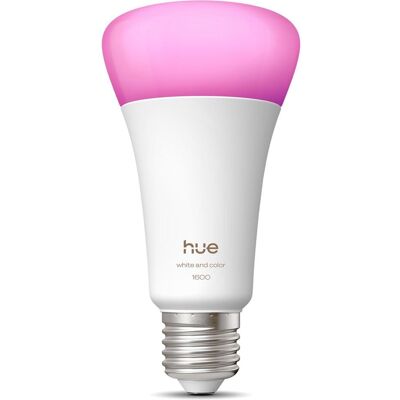Philips Hue, Ampoule, Hue A67 (E27, 1600 lm, 1x) - Publicité Philips Hue, Ampoule, Hue A67 (E27, 1600 lm, 1x) - Publicité