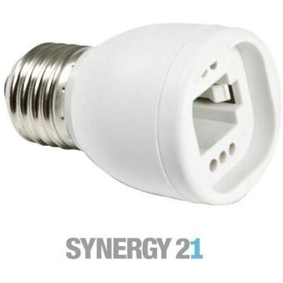 Synergy 21, Éclairage : accessoires, Adaptateur LED pour ampoules LED E27->G23/G24 - Publicité Synergy 21, Éclairage : accessoires, Adaptateur LED pour ampoules LED E27->G23/G24 - Publicité