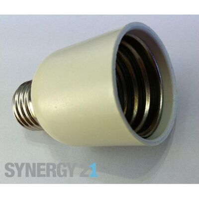 Synergy 21, Éclairage : accessoires, Adaptateur LED pour ampoules LED E27 vers E40 - Publicité Synergy 21, Éclairage : accessoires, Adaptateur LED pour ampoules LED E27 vers E40 - Publicité