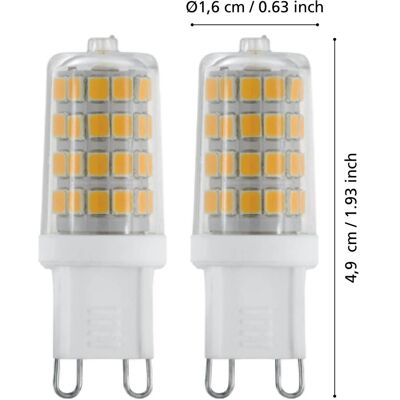 EGLO, Ampoule, Sources lumineuses (G9, 320 lm, 2x) - Publicité EGLO, Ampoule, Sources lumineuses (G9, 320 lm, 2x) - Publicité