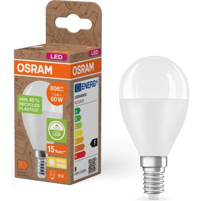 Osram, Ampoule, Lampes LED Pcr Avec P Classique (E14, 806 lm, 6x) - Publicité Osram, Ampoule, Lampes LED Pcr Avec P Classique (E14, 806 lm, 6x) - Publicité
