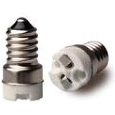 Synergy 21, Éclairage : accessoires, Adaptateur pour ampoules LED E14->GX5.3 - Publicité Synergy 21, Éclairage : accessoires, Adaptateur pour ampoules LED E14->GX5.3 - Publicité