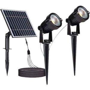 Lampes solaires de jardin d'extérieur, borne solaire avec 7 couleurs et 3 motifs modifiables Lampes solaires de jardin d'extérieur, borne solaire avec 7 couleurs et 3 motifs modifiables