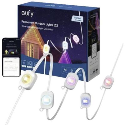 Lumière extérieure Eufy - chaîne de 15m - Publicité Lumière extérieure Eufy - chaîne de 15m - Publicité