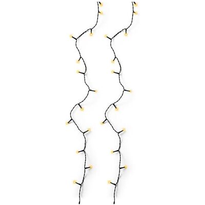 Lumineo, Guirlande lumineuse, Guirlande lumineuse multifonction de base, pour l'extérieur, lumière chaude classique, 80 LED, 6 m (6 m) - Publicité Lumineo, Guirlande lumineuse, Guirlande lumineuse multifonction de base, pour l'extérieur, lumière chaude classique, 80 LED, 6 m (6 m) - Publicité
