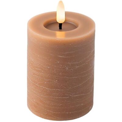 Lumineo, Bougie à LED, Bougie LED cire marron clair/blanc chaud 11,2cm (1x) - Publicité Lumineo, Bougie à LED, Bougie LED cire marron clair/blanc chaud 11,2cm (1x) - Publicité