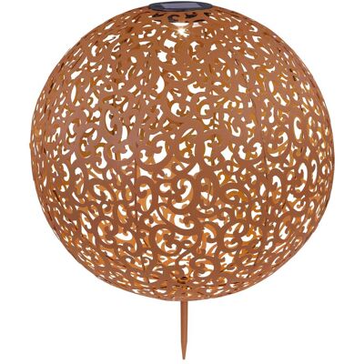 Lampe solaire de jardin Globo - Boule en métal antique extérieur - Publicité Lampe solaire de jardin Globo - Boule en métal antique extérieur - Publicité