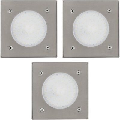 EGLO LAMEDO Ensemble de 3 Lampes LED Extérieures - Acier Inoxydable Blanc Chaud - Publicité EGLO LAMEDO Ensemble de 3 Lampes LED Extérieures - Acier Inoxydable Blanc Chaud - Publicité