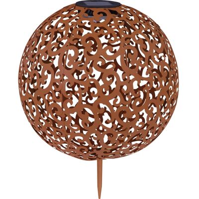 GLOBO Lampe de Jardin Solaire - LED Extérieur - Sphère Métallique 28,5cm - Publicité GLOBO Lampe de Jardin Solaire - LED Extérieur - Sphère Métallique 28,5cm - Publicité