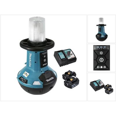 Makita, Éclairage pour atelier, DML 810 RF Akku LED Flächenlicht 18 / 36 V ( 2 x 18 V ) 5500 lm IP54 + 2x Akku 3,0 Ah + Ladeg (5500 lm) - Publicité Makita, Éclairage pour atelier, DML 810 RF Akku LED Flächenlicht 18 / 36 V ( 2 x 18 V ) 5500 lm IP54 + 2x Akku 3,0 Ah + Ladeg (5500 lm) - Publicité