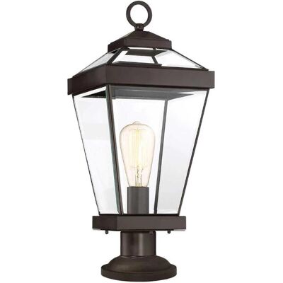 Lampe Extérieure Quoizel Ravine en Laiton, Acier et Verre - Lampe de Table Extérieure - Publicité Lampe Extérieure Quoizel Ravine en Laiton, Acier et Verre - Lampe de Table Extérieure - Publicité